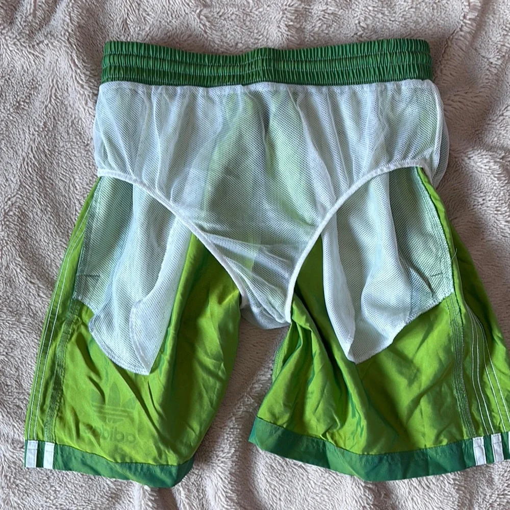 Adidas Green Athletic Shorts - Picture 4 of 5